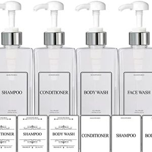 Set of 3 BPA-Free Pump Bottles for Body Care