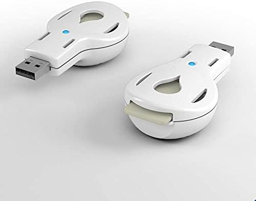 USB Aroma Diffuser with 5 Refill Pads (White) - Image 2