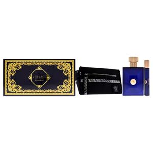 Versace Dylan Blue Eau de Toilette 3-Piece Men's Fragrance Gift Set for Everyday Wear
