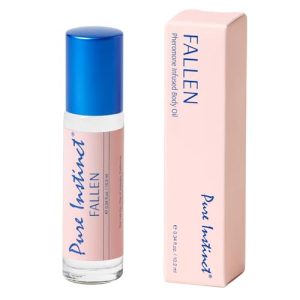 Pure Instinct Fallen Roll-On Pheromone Perfume Oil for Women, 0.34 oz, TSA Approved