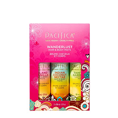 Pacifica Beauty Island Vanilla Mini Fragrance Sampler Set 3.4 oz Vegan 3 Scents