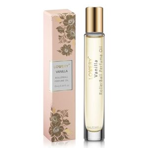 LOVERY Vanilla Rollerball Perfume Oil 10ml Long Lasting Clean Fragrance for Women