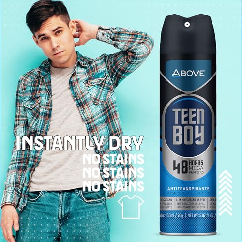 Teen Boys 48HR+ Citrus Scent Antiperspirant Spray for Lasting Freshness, 3.17 oz, Vegan Formula - Image 6