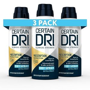 Certain Dri Clinical Antiperspirant Dry Spray, 4.2 oz, 3 Pack, Fast Acting