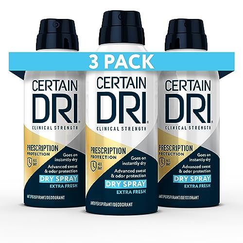 Certain Dri Clinical Antiperspirant Dry Spray, 4.2 oz, 3 Pack, Fast Acting