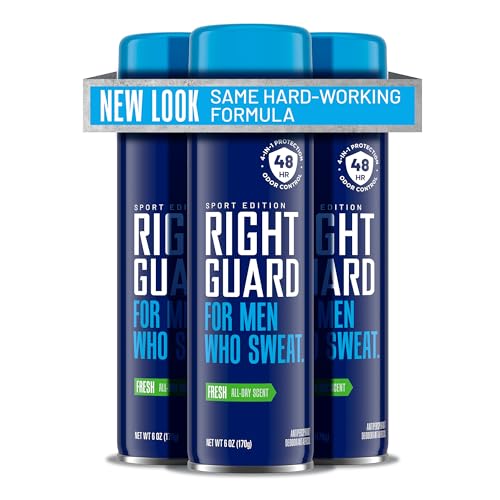 Right Guard Sport 48-Hour Control 4-in-1 Men's Antiperspirant Spray 6 oz New