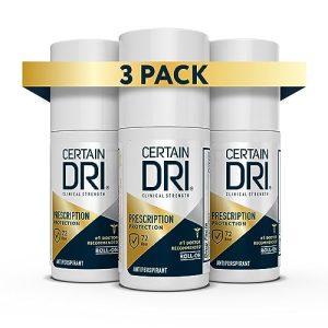 Certain Dri Clinical Antiperspirant Roll-On, Unscented, 1.2 Fl oz, 3 Pack
