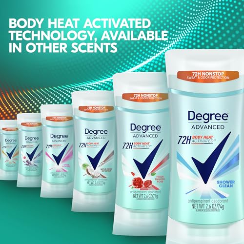 Degree Women's Antiperspirant Deodorant, Shower Clean, 72-Hour Protection, 0.5 oz - Image 8
