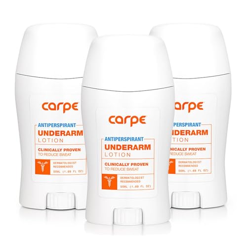 Carpe Clinical Strength Antiperspirant, Eucalyptus Scent, 3-Pack for Hyperhidrosis