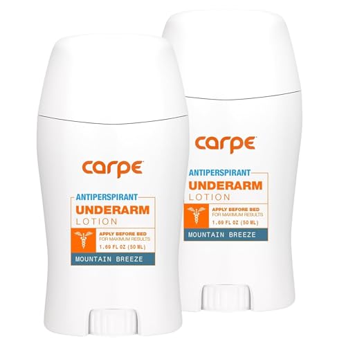 Carpe Clinical Strength Antiperspirant, Mountain Breeze, 2-Pack for Hyperhidrosis