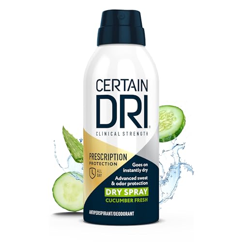 Certain Dri Clinical Antiperspirant Dry Spray, Cucumber Scent, 4.2 oz, Unisex