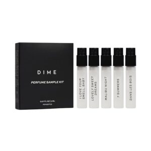 DIME Beauty Hypoallergenic Perfume Sampler Set for Women 5 x 2ml Eau de Toilette Vials