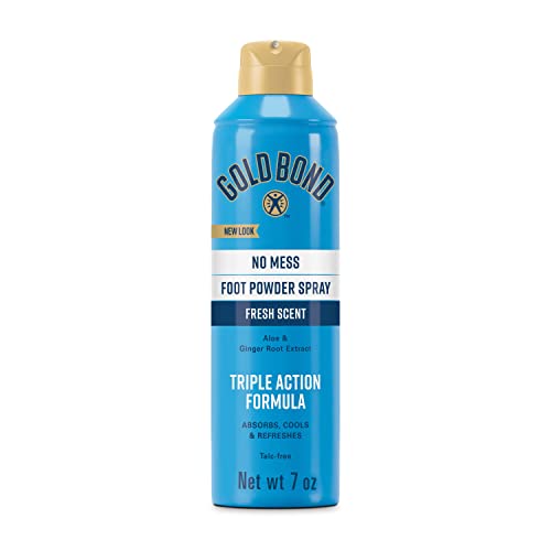 Gold Bond Fresh Scent Talc-Free Foot Powder Spray 7 oz Triple Action Formula