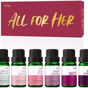 MitFlor Essential Oils Fragrance Oil Set for Ladies 6 x 10ml Soap Candle Making Aromatherapy