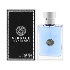 Versace Pour Homme 3.4 oz Men's Eau de Toilette Spray for Everyday Use
