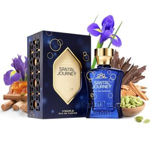 Santal Journey 50ml Unisex Woody Amber Oud Cologne for Men and Women
