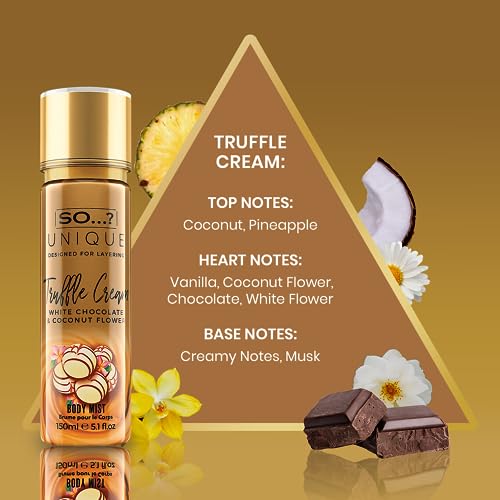 Truffle Cream Vanilla Fruity Perfume Body Mist for Women, 5.1 oz, Cruelty-Free - Image 2