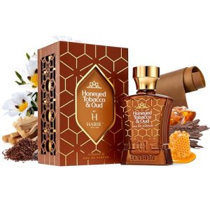 Honey Oud & Tobacco Men's Cologne 3.4 oz Long-Lasting Arabian Fragrance