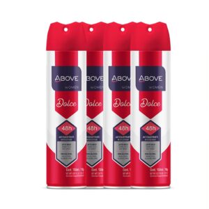 ABOVE Dolce Vita Women's Antiperspirant Deodorant Set - 48 Hours, No White Marks, 4 pc