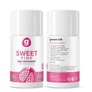 Girls' Natural Aluminum-Free Deodorant, Floral Scent, 2.5 oz, 24-Hour Protection