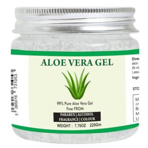 100% Pure Aloe Vera Gel for Moisturizing Face, Skin & Hair (7.76 oz)