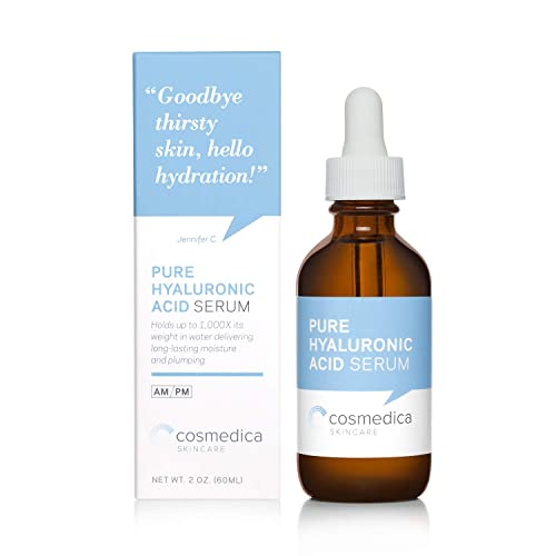 100% Pure Hyaluronic Acid Serum - Anti-Aging, Hydrating, Paraben-Free, 2oz