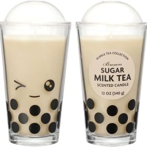 12oz Brown Sugar Boba Tea Candle - Cute Gift for Boba Lovers
