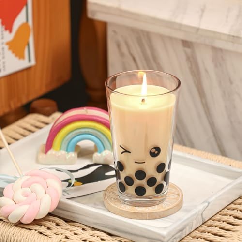 12oz Brown Sugar Boba Tea Candle - Cute Gift for Boba Lovers - Image 3