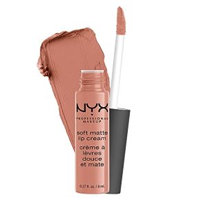 NYX Soft Matte Lip Cream - Stockholm, Lightweight Liquid Lipstick, Beige Pink