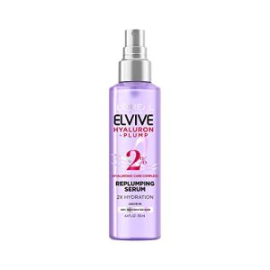L'Oreal Paris Elvive Hyaluron Plump Hair Serum for Dry, Dehydrated Hair, 4.4 Fl Oz