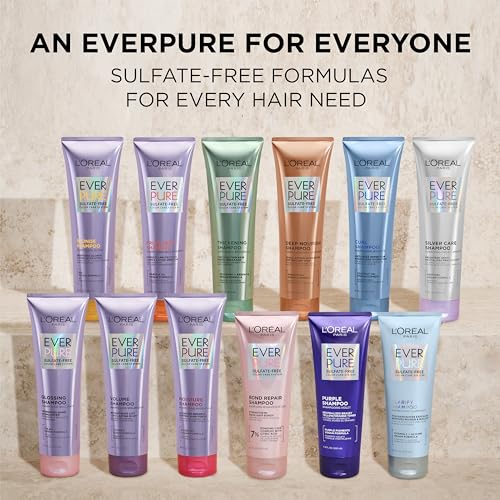 L'Oreal Paris EverPure Frizz Defy Shampoo and Conditioner Duo with Marula Oil, 8.5 oz Set - Image 8