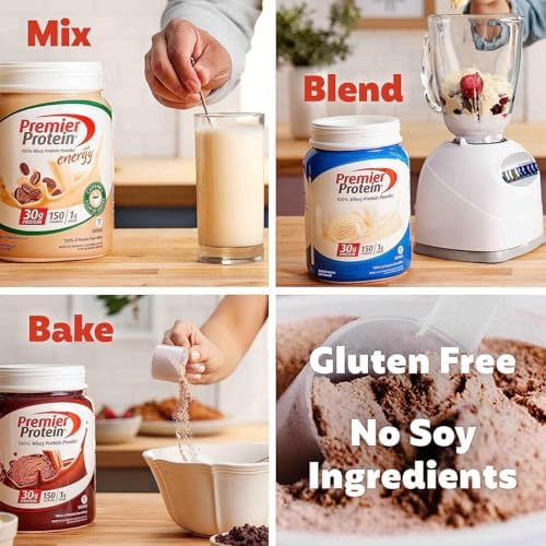 Premier Protein Powder, Vanilla Milkshake, 30g Protein, Keto Friendly, Gluten Free, 17 Servings - Image 4
