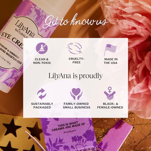 LilyAna Naturals Eye Cream for Dark Circles, Puffiness, and Wrinkles - 1 oz - Image 7