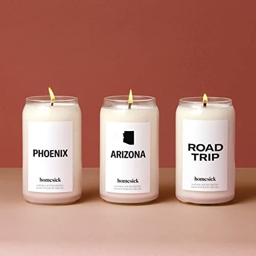 Homesick Arizona Candle - 13.75 oz Soy Wax, 60-80 Hour Burn, Musk & Citrus Notes - Image 5