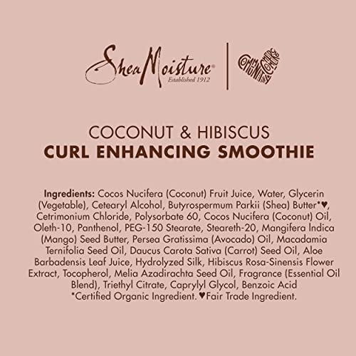 Shea Moisture Coconut & Hibiscus Curl Cream, 16 Fl Oz - Curl Enhancer & Frizz Control - Image 10