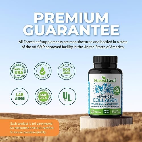 ForestLeaf Multi Collagen Pills with Hyaluronic Acid & Vitamin C, 240 Capsules - Image 7
