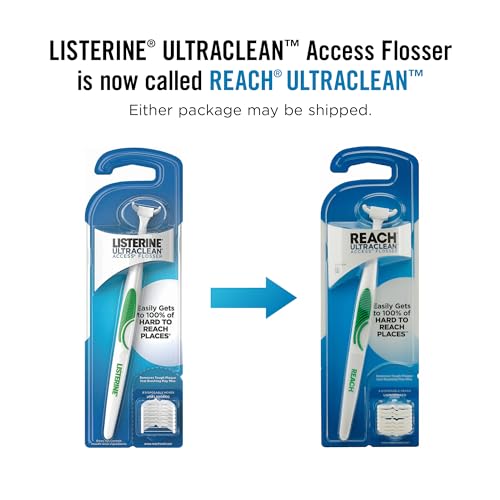 REACH Listerine Ultraclean Flosser Kit, 6-Pack, Unflavored, PFAS-Free Oral Care Tool - Image 2