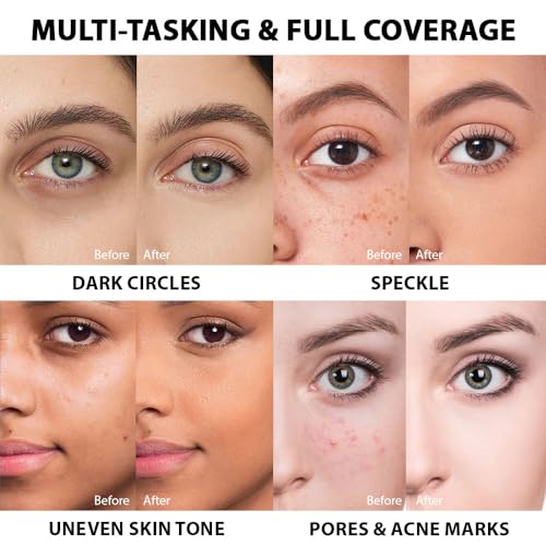Kaely 2Pcs Waterproof Under Eye Concealer for Dark Circles, Puffiness, Redness - Image 3