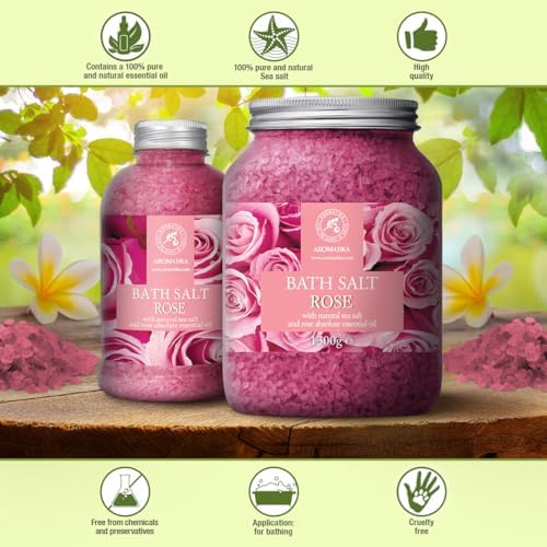 Rose Bath Salts 21.16 Oz ? Relaxing Aromatherapy Spa Soak - Image 9