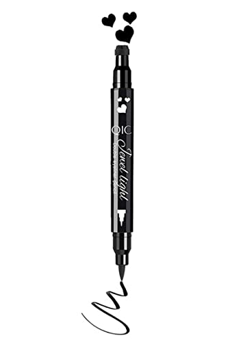 Go Ho Heart Stamp Black Liquid Eyeliner Pen Waterproof Smudge-proof 1 Piece