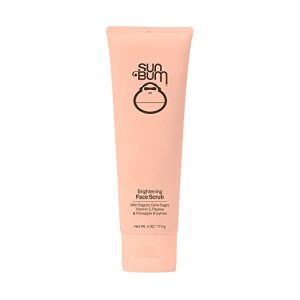 Sun Bum Brightening Face Scrub - Vegan, Cruelty-Free, Exfoliating with Vitamin C, 4 oz