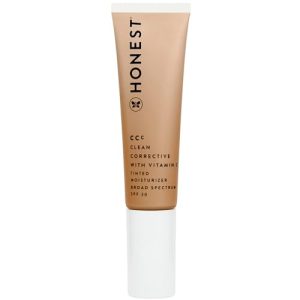 Honest Beauty CCC Tinted Moisturizer SPF 30, Vitamin C, Vegan, Dune Light Medium 1 oz