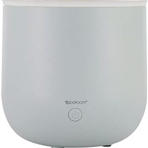 Vela Ultrasonic Essential Oil Diffuser with Candle Light, Medium Room Capacity, Grey