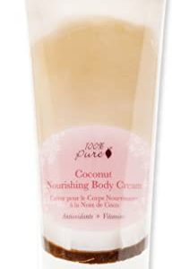 100% PURE Coconut Body Cream - Vegan, Hydrating, Anti-Aging Moisturizer for All Skin - 8 oz
