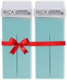 Rica Aloe Vera Roll-On Wax Kit (2 Refills, 100 ML) - Made in Italy