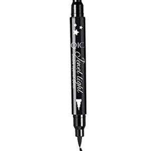 Waterproof Black Liquid Eyeliner Stamp Double-Sided Pen Easy Application 1 Piece