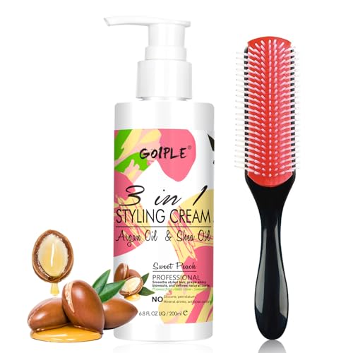 3-in-1 Anti-Frizz Styling Cream for All Hair Types - Shine & Smooth Flyaways