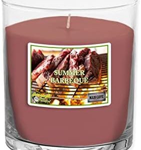 Handmade 3oz Beef Barbecue Soy Candle in a Summer Man Cave Tumbler