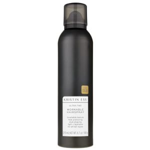 Kristin Ess Ultra Fine Workable Hairspray Heat Protectant Flexible Hold 6.7 oz