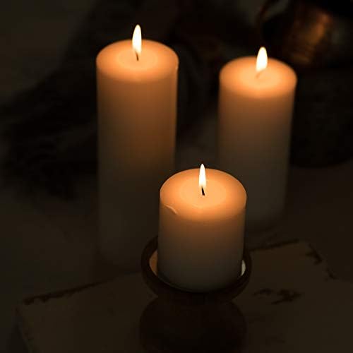 HomeLights 2.7x6" White Pillar Candles - 6 Count, 50 Hours Burn Time - Image 7
